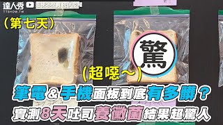 【筆電＆手機面板到底有多髒？實測8天吐司養黴菌結果超驚人】｜@30lead  @這梗怎麼賣