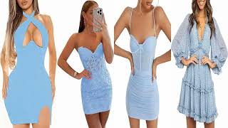 Stunning And Elegant Trendy light blue mini dress bodycon Ideas 2023