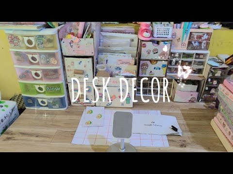 Desk Decor My Table Desk Makeover Youtube