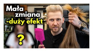 Ponadczasowa koloryzacja z intensywnym kontrastem, czyli front blond z charakterem! 🔥✂️