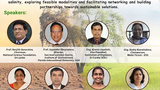 A webinar on ‘Different Facets of Salinity Affecting Sri Lanka and Solutions’ Original Video