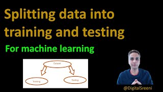 46 - Splitting data into training and testing sets for machine learning