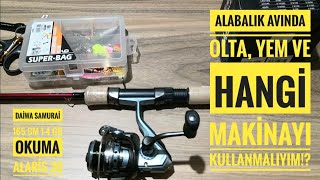 Alabalık avında olta seçimi ne olmalı | Daiwa samurai 165 cm 1-4 gr atarlı | okuma alaris 20