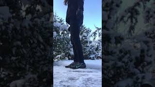 Snow yoga ❄️ arm balance/side crow/Parsva Bakasana