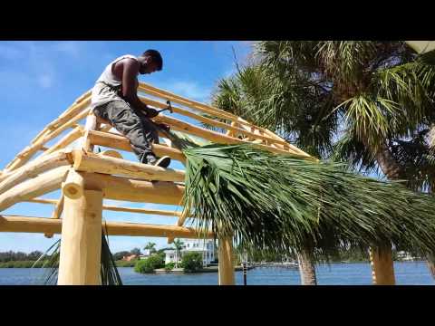 Building the tiki hut part 2 Building the tiki hut part 2