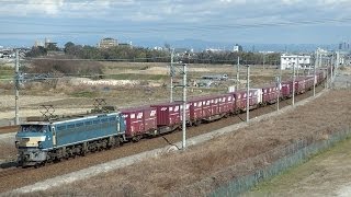 5073レ　EF66-26(ゼロロク)牽引貨物列車　逢妻～大府間通過