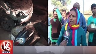 Drunken CI Girish Rao Hits Five Vehicles In Yapral, 4 Injured | Medchal | V6 News