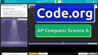 Code.org Lesson 3.2C Overloading Methods | Tutorial with Answers | Unit 7 CSA