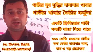 গাভীর দানাদার খাদ্য তালিকা। গাভীর দানাদার খাদ্য তৈরি।গাভীর দুধ বৃদ্ধির দানাদার খাবার।