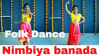 Nimbiya Banada Myagala | Folk Dance | Kannada Dance | Easy Dance steps | Anvi Shetty