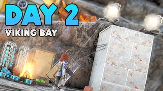 SOLO Defending My Viking Bay Cave On ARK Day 2