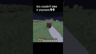 Bro couldn’t take it #minecraft #memes #minecraftmemes #gaming #minecraftshorts #funny #fyp #meme