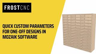QUICK, CUSTOM PARAMETERS in Mozaik Software