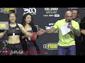 UFC 300 Ceremonial Weigh-Ins Zhang Weili vs Yan Xiaonan