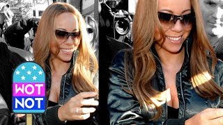 Mariah Carey Winter Fashion Is A Shiny Cropped Green Jacket!