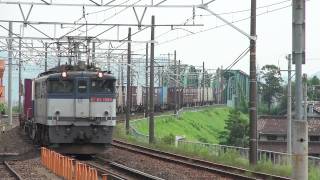 【HD】EF65-1080 貨物列車③(5085レ EF65PF代走) JR東海道本線 穂積駅