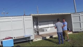 This shipping container is actually a 3D printer