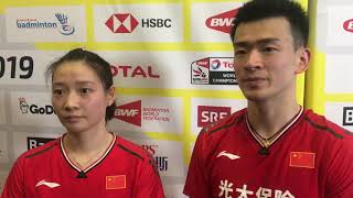 Huang Ya Qiong and Zheng Si Wei would like an all-Chinese final