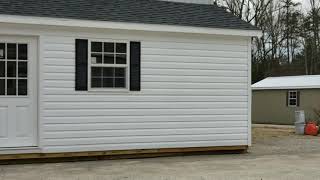 New 12x20 Vinyl Shed