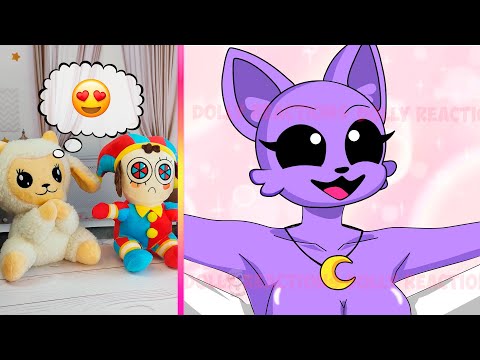 Dolly and Pomni React to TADC and Poppy Playtime Chapter 3 Animations Funny Videos Compilation #96