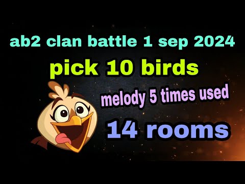 Batalla de clanes de Angry Birds 2 1 de septiembre de 2024 (melodía utilizada 5 veces) Salas 14 #ab2 Batalla de clanes de hoy