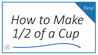 How to Measure 1/2 Cup | What Measuring Tools Equal 1/2 Cup