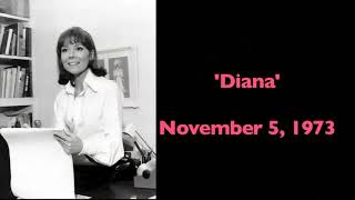 November 5, 1973 - 'Diana' with Diana Rigg (Audio \u0026 Images)