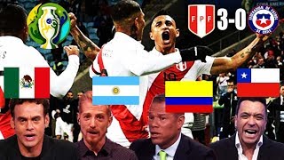 ASÍ INFORMÓ LATINOAMÉRICA LA GOLEADA DE PERÚ (3-0) CHILE COPA AMÉRICA 2019