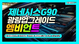 순정엠비언트가 맘에 들지 않으신다면 광량업업업 해야죠!!! Genesis G90 Ambient