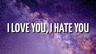 i love you 😘,i hate you lyrics song#lyrics #lyricsvideo