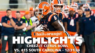 Illini Football | Highlights vs. #15 South Carolina at Cheez-It Citrus Bowl  12/31/24