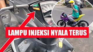 BAHAYA‼️ LAMPU INJEKSI  atau MIL ( 42 ) NYALA TERUS