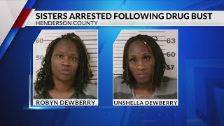 2 sisters arrested in Henderson County for drug-related charges