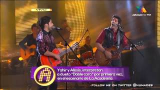 yahir y alexis - doble cara - tema de la otra cara del alma (2012-11-11 la academia 10 años)