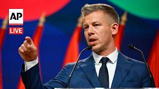 LIVE: Péter Magyar holds press conference after winning Hungary election