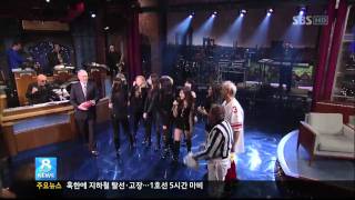120202 SNSD US DEBUT NEW YORK_SBS NEWS 소녀시대 少女時代