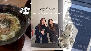 going to the city to make my life more interesting as a SECOND SEMESTER senior | city diaries