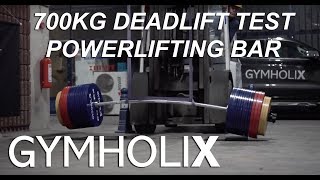 700kg Forklift Deadlift / Gymholix Powerlifting Bar Test