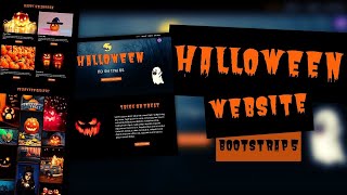 🎃 Build a Responsive Halloween Website with HTML, CSS, JavaScript & Bootstrap 5 | Full Tutorial