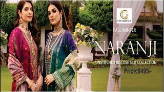 Charizma NARANJI Fall Winter 2022 l Unstitched Silk Viscos Collection l Limited Edition l EasytoBuy