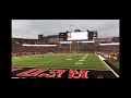 Texas Tech fans throwing tortillas on the field during kickoff