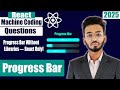 React Interview Question | Progress Bar in react js | React Tutorial | 2024 #react #javascript