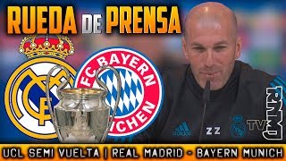Real Madrid - Bayern Munich RUEDA DE PRENSA de ZIDANE Previa SEMIFINAL Champions (30/04/2018)