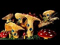 MYSTICAL MUSHROOM CREATURES in a FANTASY FOREST diorama / polymer clay