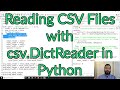Reading CSV files with csv.DictReader in Python