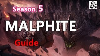 [레죵]시즌5 AP말파이트 강의Malphite Guide룬+특성Mastery+spell