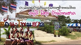 ประเมินหมู่บ้านต้นแบบเศรษฐกิจพอเพียง บ้านโพนฮาด