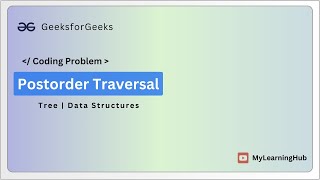 Postorder Traversal using Java | Practice | GeeksforGeeks | Tree | Data Structures