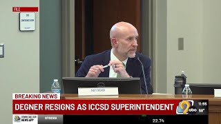 Iowa City schools Matt Degner resigning as superintendent