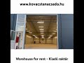 844 m2 warehouse 20 m2 office for rent 844 m2 raktár 20 m2 iroda kiadó